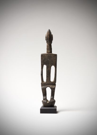 null Bambara (Mali) Female statuette from the upper part of a chief's cane. The sculpture...