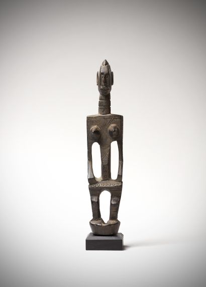 null Bambara (Mali) Female statuette from the upper part of a chief's cane. The sculpture...