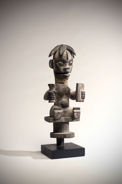 Ogoni (Nigeria) Polychrome wooden puppet...