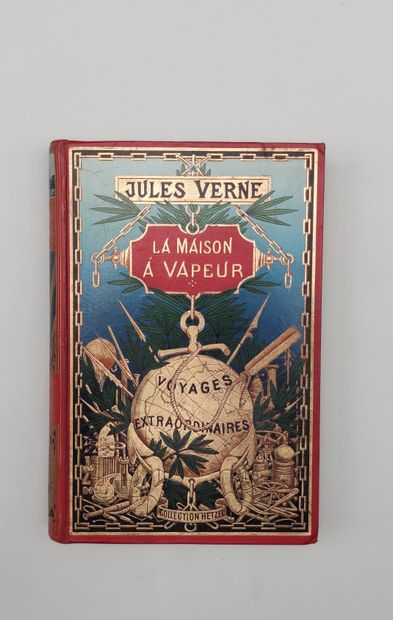 La Maison à Vapeur par Jules Verne. Illustrations...