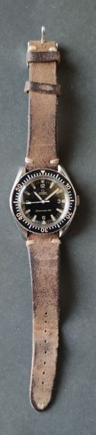 null 
OMEGA
men's wristwatch, model SEAMASTER, Circa 1964
(indexes possibly relumed),...