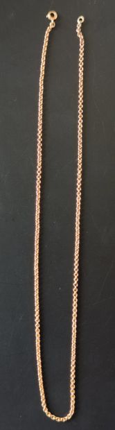 null CHAIN IN YELLOW GOLD 750°/00

L : 43 cm. Weight : 8.5 g