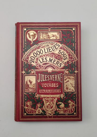 null Vingt mille lieues sous les mers par Jules Verne. Illustrations par de 

Neuville...