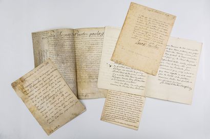 null AUTOGRAPHS OLD REGIME.

Set of signed letters or documents:

Louis-Henri de...
