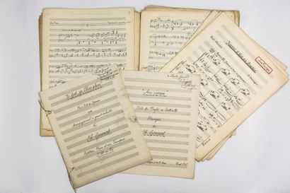 null MUSIC.

Musical manuscript of Arthur Maillé. "To Madame Ida Rubistein. The beautiful...