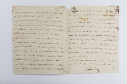 null RACINE Louis [Paris, 1692 - id., 1763], French writer.

Autograph letter signed...