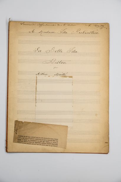 MUSIC.

Musical manuscript of Arthur Maillé....