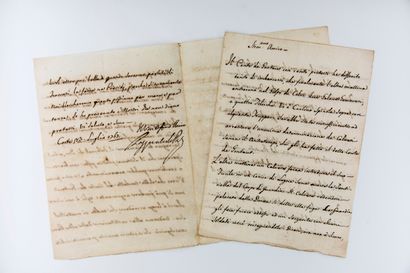 null PAOLI Pasquale [Morosaglia, 1725 - Londres, 1807], patriote corse.

Lettre signée....