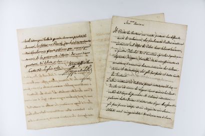 null PAOLI Pasquale [Morosaglia, 1725 - Londres, 1807], patriote corse.

Lettre signée....