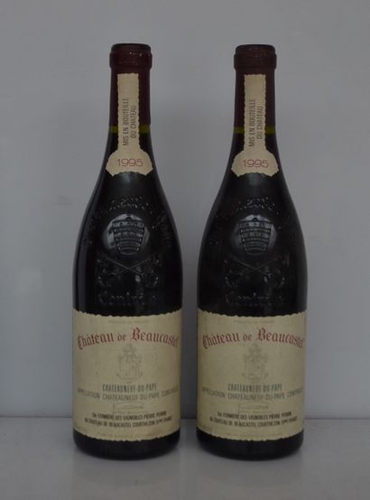 3 bouteilles Château de BEAUCASTEL 1995