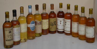 null 12 bottles : 3 CAUSADE 1976, 2 TIRECUL 1983, 1 DOMAINE DE LA PROTESTA 1978,...