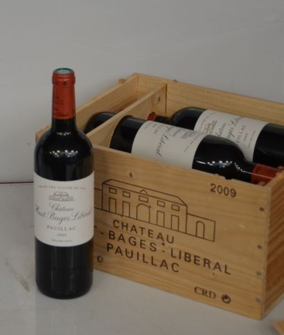 null 6 bottles CHATEAU HAUT BAGES LIBERAL 2009