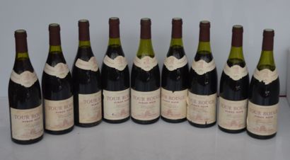  6 bouteilles PINOT NOIR 1985 Jaboulet Vercherre (2 NLB et 1 basse)