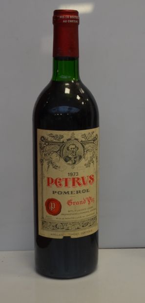 1 bouteille CHT PETRUS 1973 (bg, tb)
