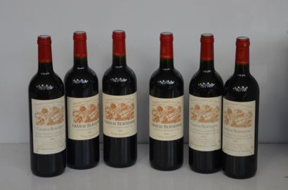 null 6 bottles CHÂTEAU BEAUSEJOUR D. LAGAROSE 3/2002, 3/2006