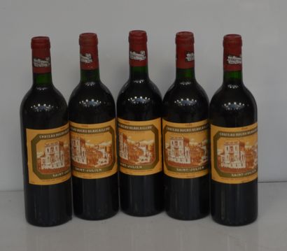 5 bottles CHT DUCRU BEAUCAILLLOU 1986