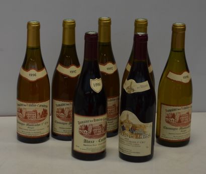 7 bouteilles de Bourgogne : 5 CHASSAGNE MONTRACHET...