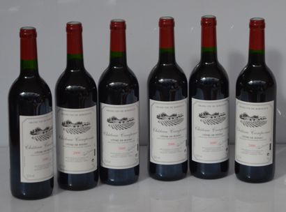 null 6 bottles CHÂTEAU CAMPONAC 2000 selection P Bocuse