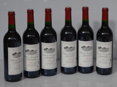 null 6 bouteilles CHÂTEAU CAMPONAC 2000 selection P Bocuse