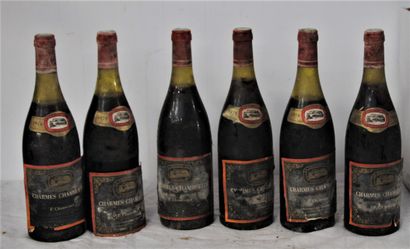 6 bouteilles CHARMES CHAMBERTIN F. CHAUVENET...