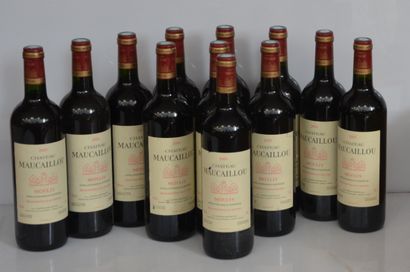12 bouteilles CHÂTEAU MAUCAILLOU 2005 CB