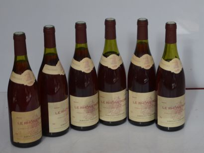 null 6 bottles COTE DU RHONE 1988 Jaboulet Vercherre Rosé