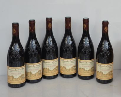 6 bouteilles CDP LA NERTHE CUVEE DES CADETTES...