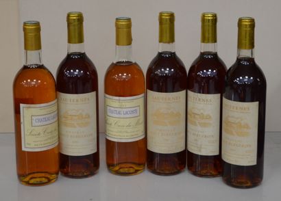 null 6 bottles : 4 CHT HAUT BERGERON R LAMOTHE ET FILS, 2 CHT LACOSTE 1991 SAINTE...