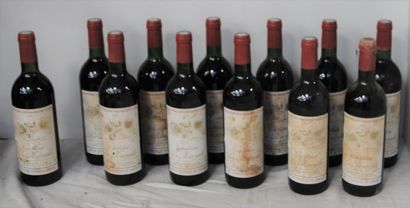 null 12 bottles CHT LA MARZELLE ST EMILION 1981 CB (ntlb, 1 half, stained labels...