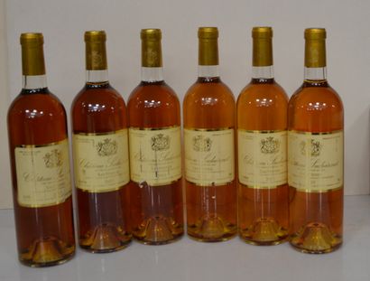 6 bottles CHT SUDUIRAUT 2003 (crumpled l...