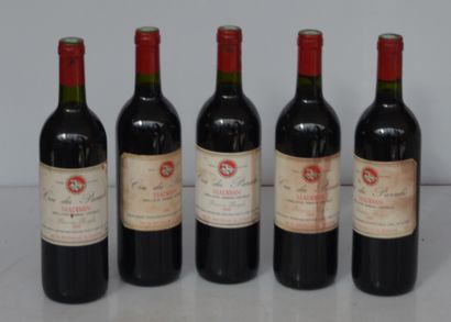 5 bouteilles : MADIRAN Cru du Paradis 1985...