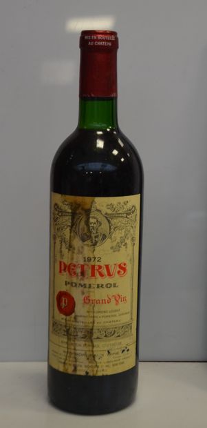 1 bouteille CHT PETRUS 1972 (ntlb, étiquette...