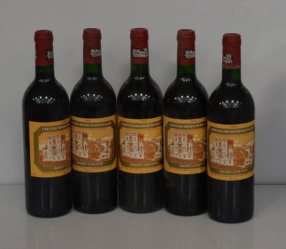 5 bouteilles CHT DUCRU BEAUCAILLLOU 1986