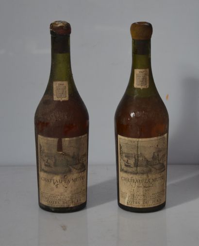 2 bouteilles CÔTES DU JURA CHT LA MUYRE 1/1966,...