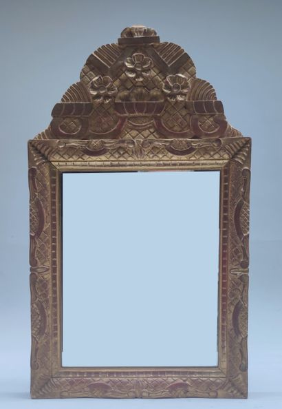 null 
Small GLACE, gilded and carved wood frame, Regency style, second half of the...