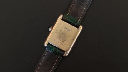 null CARTIER 

must model

Lady's wristwatch in silver gilt, (movement to be rev...