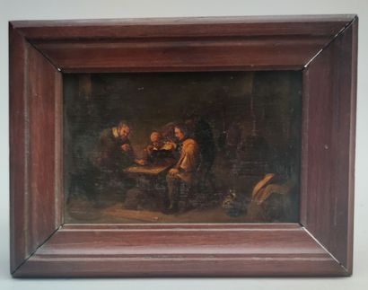 null ECOLE XIXème siècle

personnages jouant dans une taverne

huile sur panneau...
