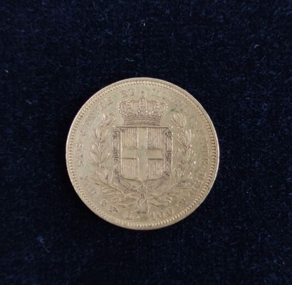  PIECE de 100 Lires or ITALIE, Sardaigne : Charles Albert (1831-1849) . 1835. 32,33...