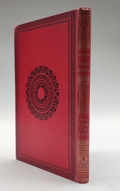 null From the Earth to the Moon by Jules Verne. Ill. by de Montaut. Paris, J. Hetzel,...