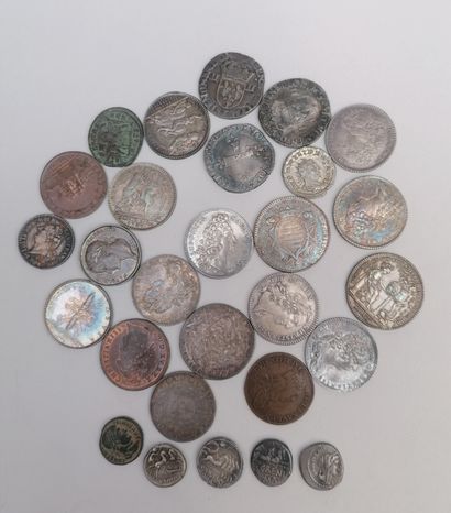  LOT of various CURRENCIES: 4 silver deniers Roman Republic TDD, 2 small bronzes...