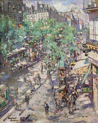 Constantin Alexeievitch KOROVINE (1861-1939) Paris, 1923. Importante huile sur toile...