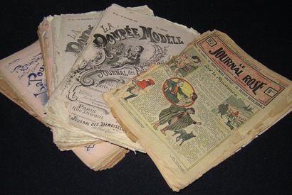 null Ensemble de journaux "La POUPEE MODELE ", comprenant : (1879) N°3- 4-6-7-8-10-12...