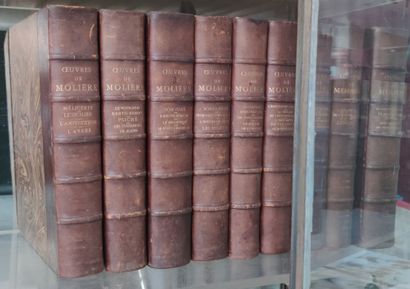 null 
MOLIERE
Works
9 volumes in folio 33 X 27 cm, by Emile Testard, Paris, 1845,...