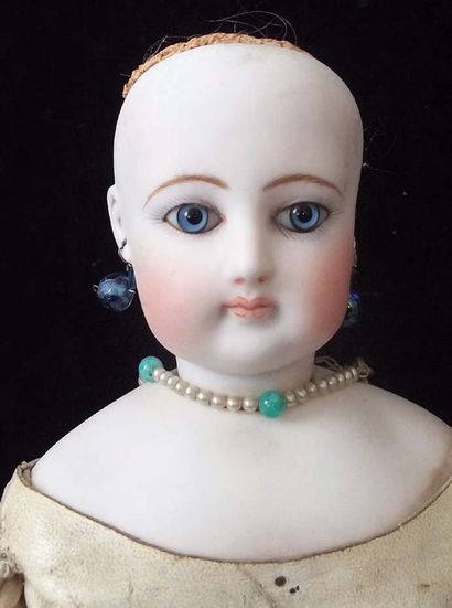  Parisian doll from the house of François GAULTIER, head in pressed cookie (restored...