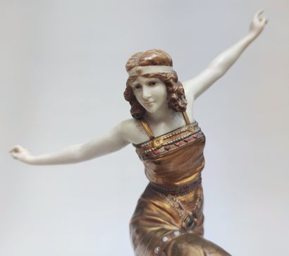Paul PHILIPPE (1870-1930) 
Paul PHILIPPE (1870-1930)
Dancer, 1925, arms outstretched...