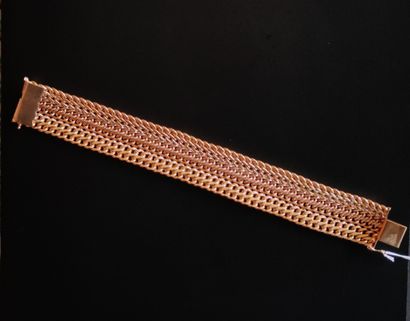 null 
FLEXIBLE BRACELET IN YELLOW GOLD 750°/00 Weight : 43.5 g