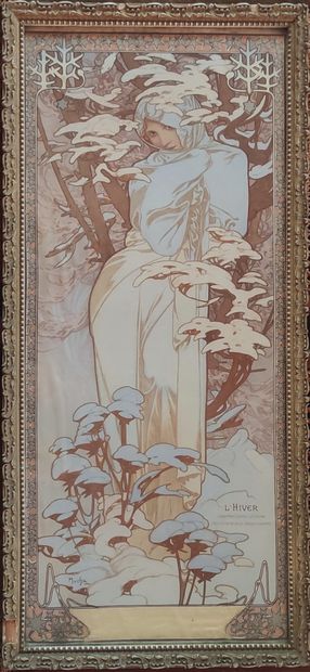 MUCHA Alphonse (1860-1939) 
MUCHA Alphonse (1860-1939)
"The Seasons" (Version year...