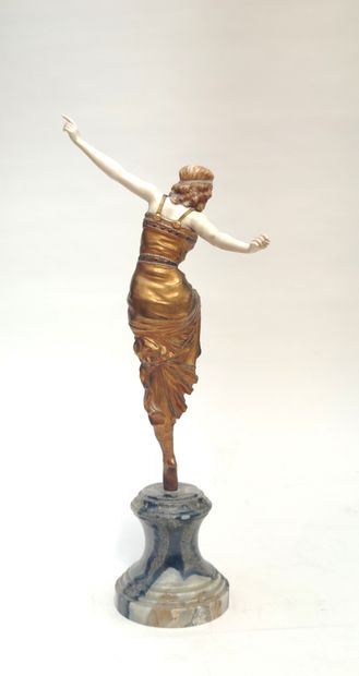 Paul PHILIPPE (1870-1930) 
Paul PHILIPPE (1870-1930)
Dancer, 1925, arms outstretched...