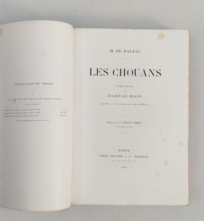 null 
Honoré de BALZAC

"Les Chouans". Illustrations de Julien LE BLANT gravées sur...