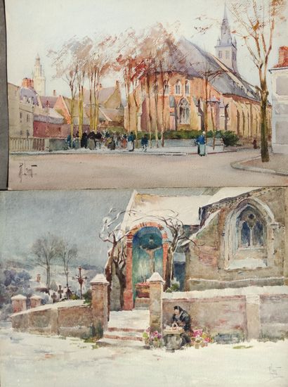 
René LEVERD (1872-1938)

Deux aquarelles...